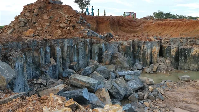 Illegal stone mining site discovered in Bình Phước