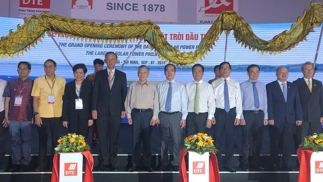 Dầu Tiếng solar power plant inaugurated in Tây Ninh