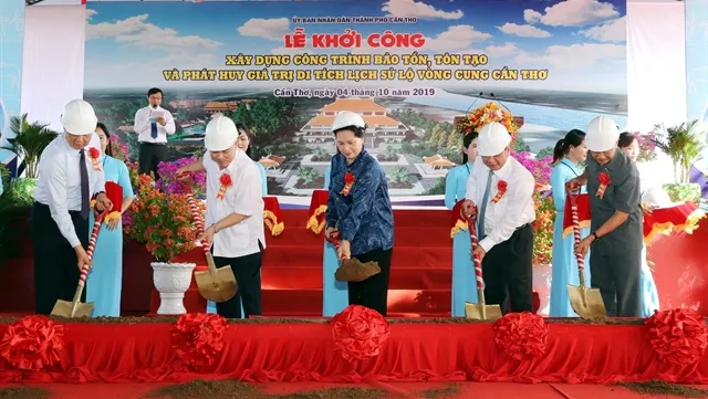 NA leader attends ceremony to kick off work on Cần Thơ historical site