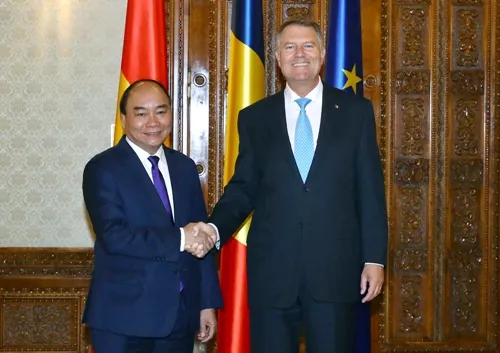 Romanian president vows to advocate EVFTA, EVIPA signing