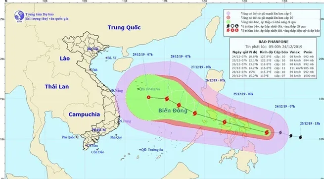 Phanfone: New storm forms near East Sea