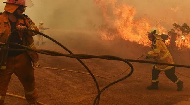 Australia fires turn skies blood red