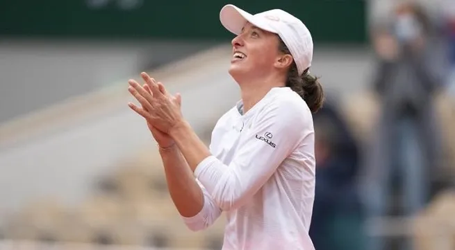 Tennis: French Open champ Swiatek rises to 17th; Djokovic, Nadal 1-2