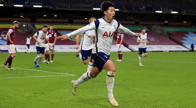 Son strikes again as Spurs beat Burnley to move fifth