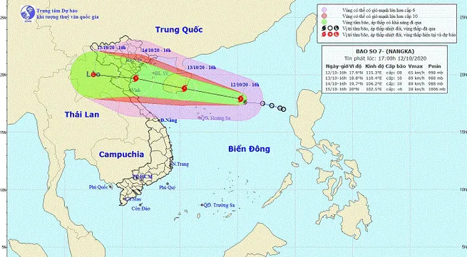 Typhoon Nangka forms in East Sea, becoming seventh typhoon in 2020