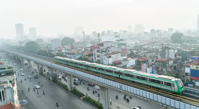 Cat Linh - Ha Dong urban railway undergoes 20-day test run