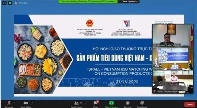 Vietnam - Israel hold B2B matching webinar on consumer products