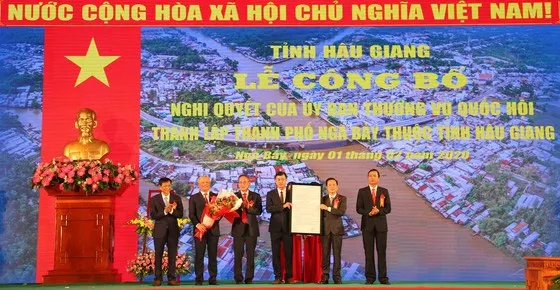 Nga Bay City established in Hau Giang Province