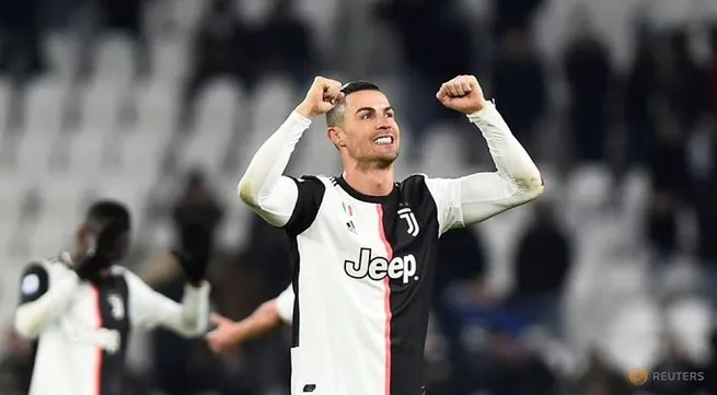Ronaldo double fires Juventus four points clear with Parma win