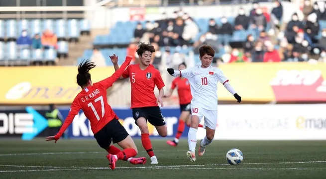 Vietnamese women’s team second in Group A after loss to RoK