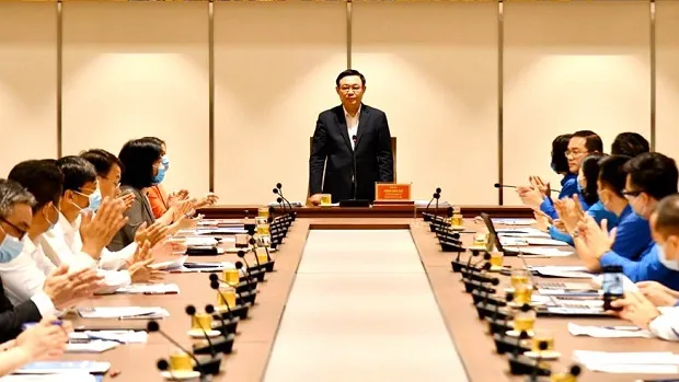 Hanoi Party leader called for youth initiatives in the fight against COVID-19