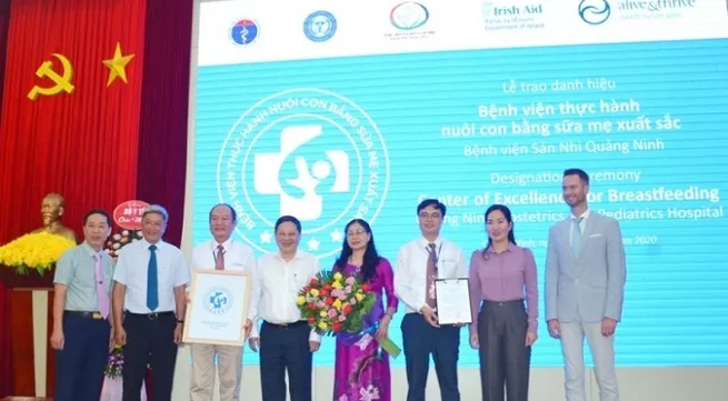 Quang Ninh obstetrics hospital named Centre of Excellence for Breastfeeding