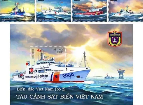 Stamp set on Vietnam Coast Guard vessels issued