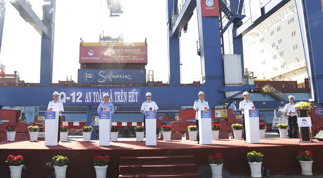 Saigon Newport Company welcomes 5 millionth TEU