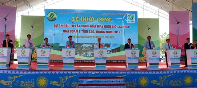 Work begins on Lạc Hòa wind power plant in Sóc Trăng