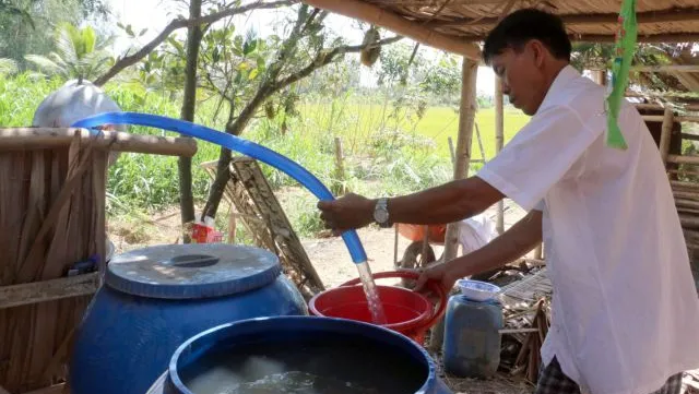 Mekong Delta people spend more on freshwater