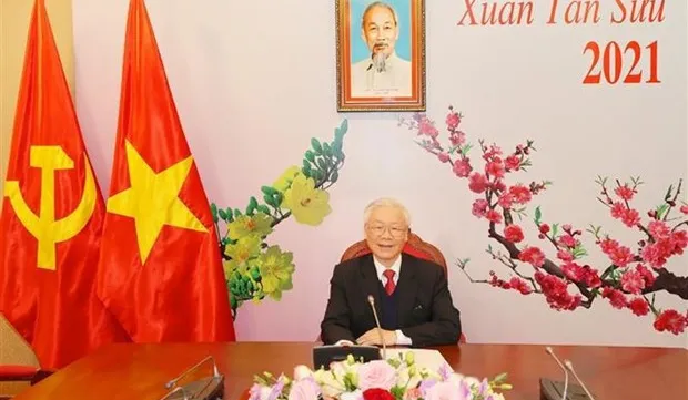 Top leader holds phone talks with new Secretary General of Lao People’s Revolutionary Party