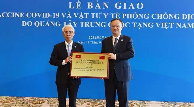 China’s Guangxi donates US$10 million worth of medical supplies to aid Vietnam’s COVID-19 fight