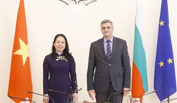Vice President meets acting Prime Minister, Foreign Minister of Bulgaria
