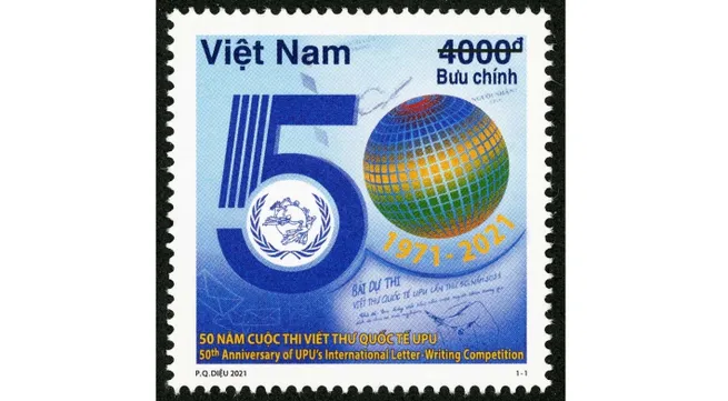 Special stamp released to mark 50th anniversary of UPU International Letter-Writing Contest