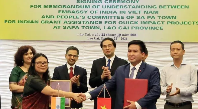 India provides non-refundable aid for educational project in Sapa