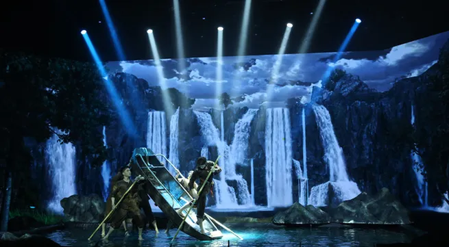 'Return Day - 2022 - Living Stream' brings water to the studio, recreating the majestic landscape of