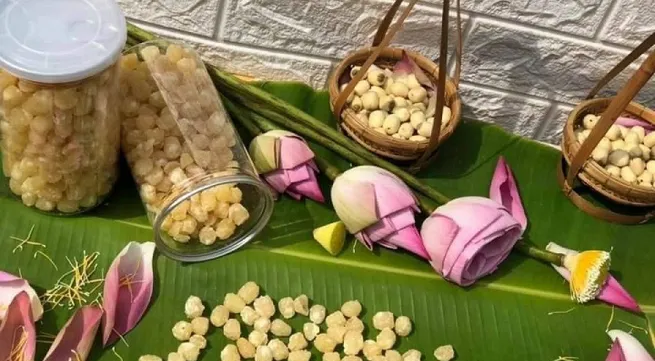 Hanoi specialty for Tet: candied lotus seed