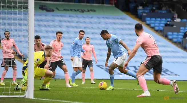 Man City extend lead as Jesus goal sinks Sheffield United