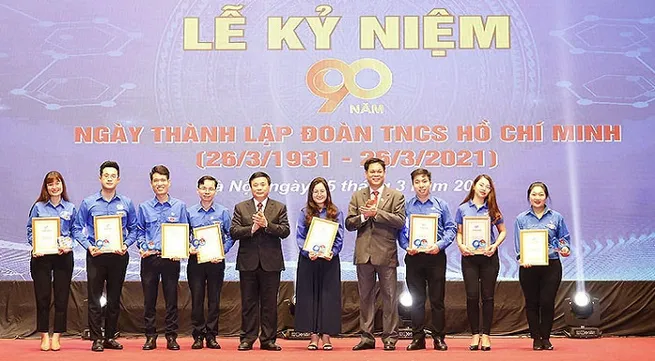 Outstanding youth unions secretaries honoured for achievements in youth movements