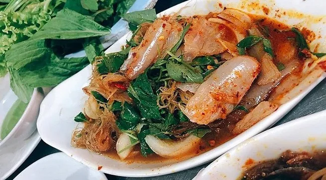 Deep herring salad in Nha Trang