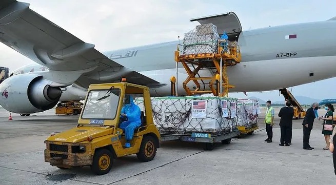 US-donated vaccines delivered to Vietnam