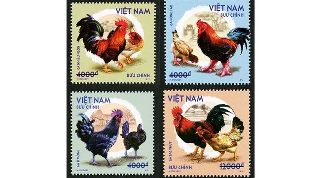 Stamps on four Vietnam’s rare chicken breeds issued