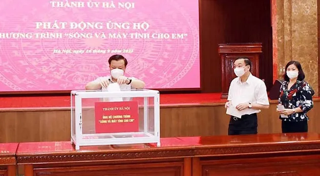 Hanoi launches fund-raising event to provide computers for disadvantaged students