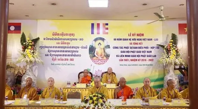 Buddhist Sanghas celebrate Vietnam-Laos friendship year