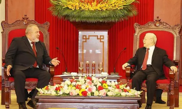 Party General Secretary receives Cuban Prime Minister