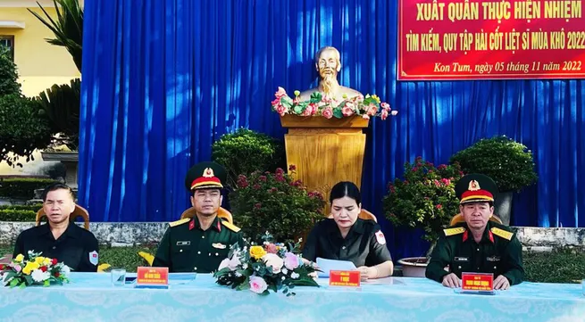 K53 team of Kon Tum begins dry-season search for Vietnamese soldiers' remains in Laos