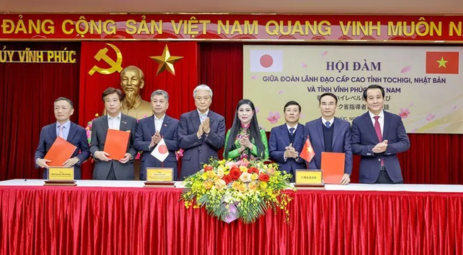 Vinh Phuc province strengthens cooperation with Japan's Tochigi province