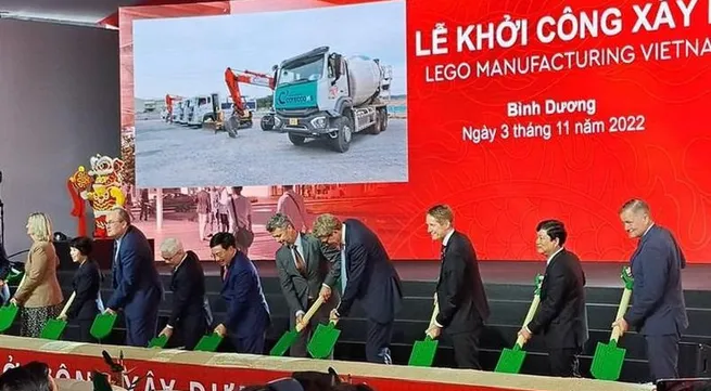 LEGO begins construction of billion-USD factory in Binh Duong