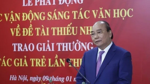 President calls for more literary works for children