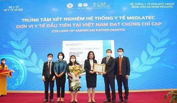 Medlatec becomes first Vietnamese unit winning US testing accreditation