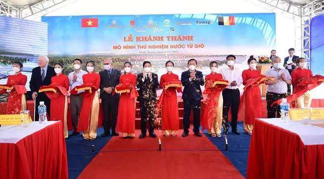 Water-by-wind demonstration model unveiled in Ninh Thuan