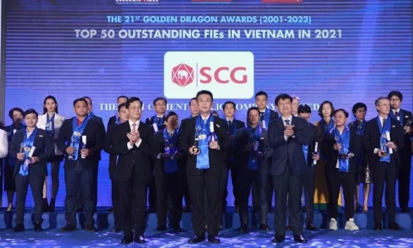 SCG honored in top 50 Outstanding FDI companies in Vietnam at the 21st Golden Dragon Awards