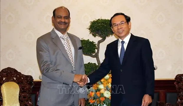 Ho Chi Minh City leader receives Speaker of Indian lower house