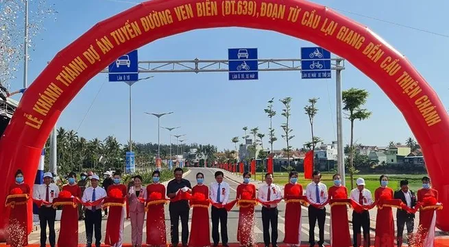 Key coastal route inaugurated in Binh Dinh