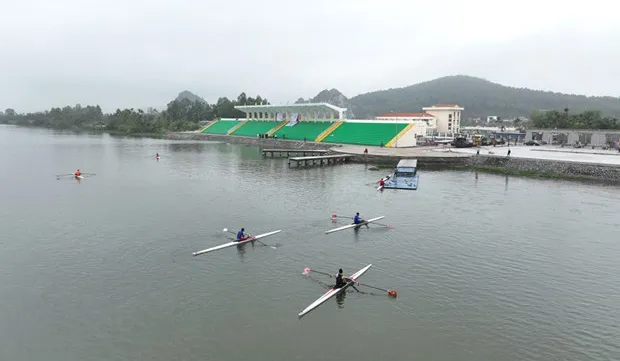 Athletes training hard for SEA Games 31’s rowing, canoeing events