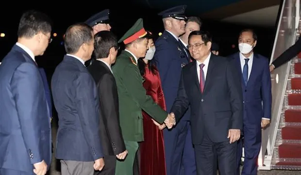 Prime Minister Pham Minh Chinh arrives in US