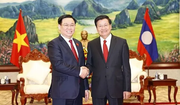 NA Chairman pays courtesy visit to Lao Party leader