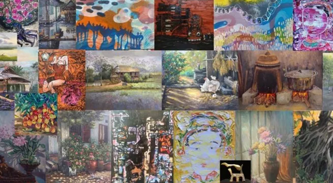 Fine arts exhibition on nature and life held in Hanoi’s Son Tay district