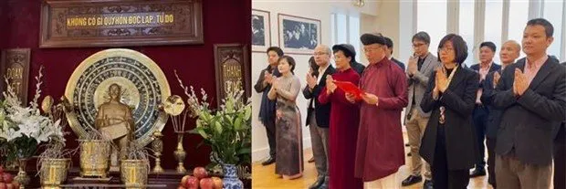 Embassy in France commemorates death anniversary of Hung Kings