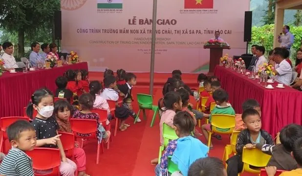 Indian-funded preschool handed over to Lao Cai province